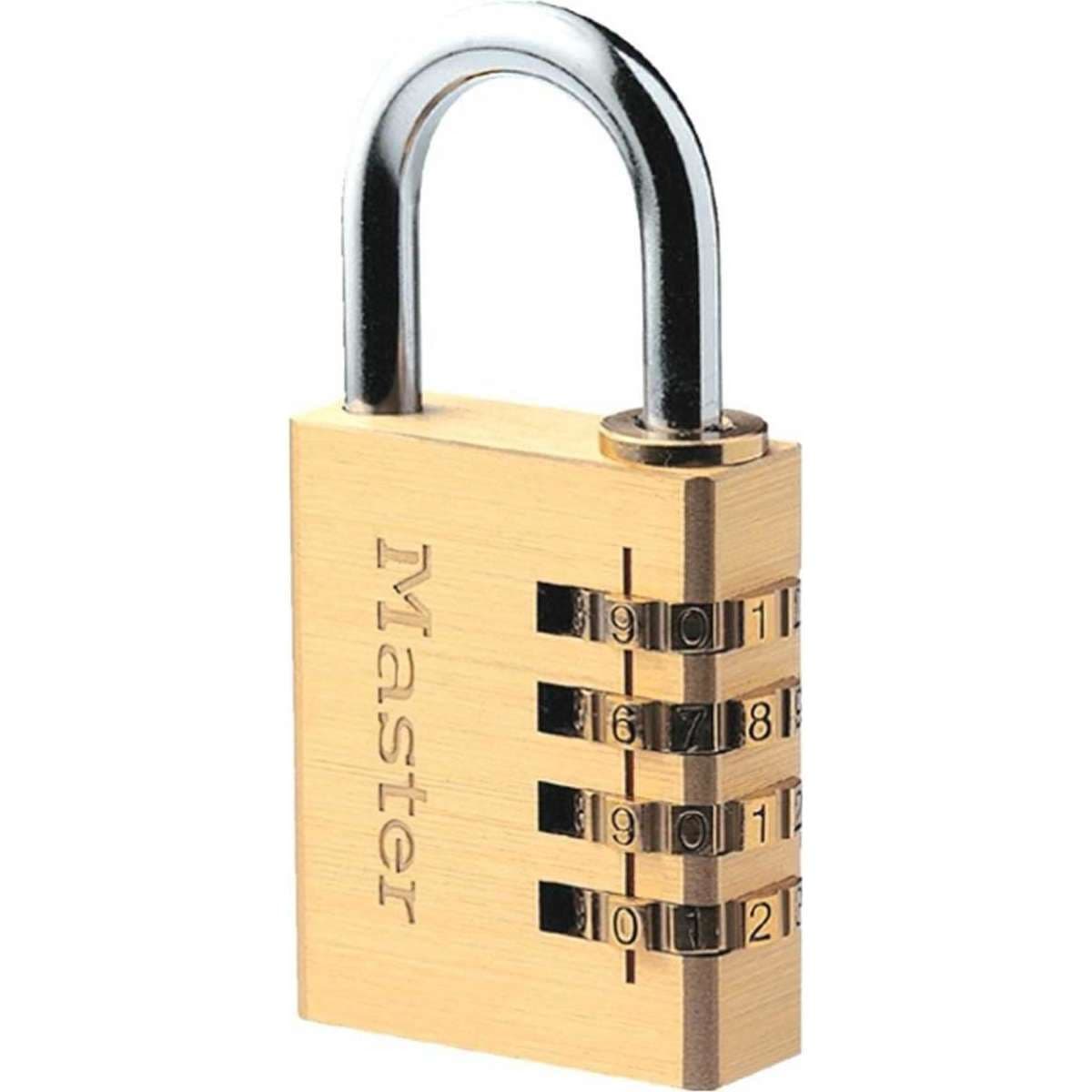 Master Lock Brass Combination 40mm Padlock (604DAU) Woolworths