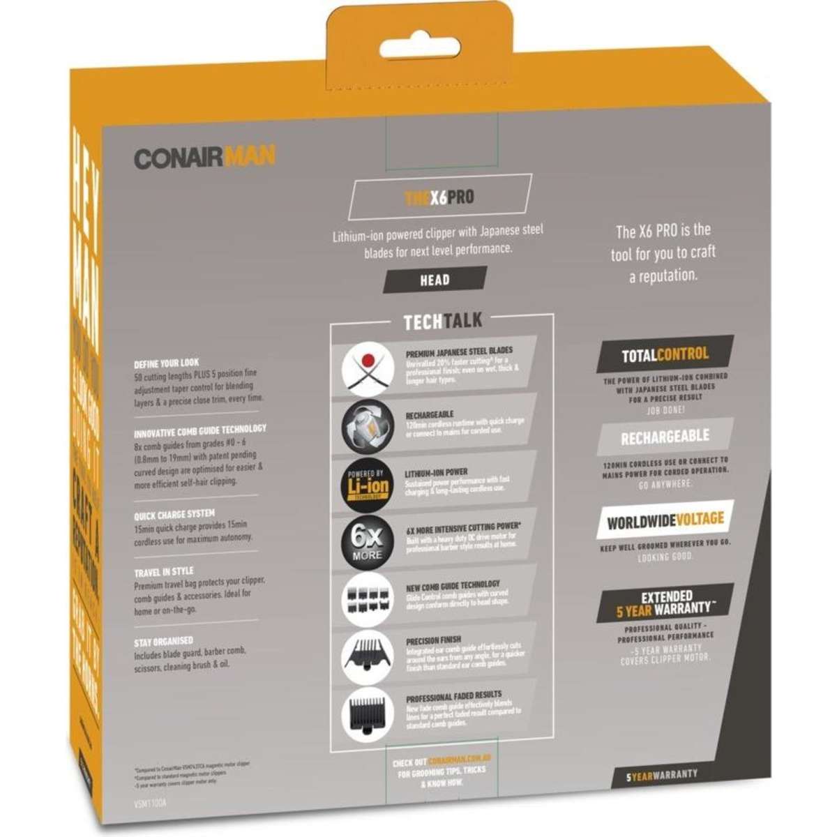 ConairMan X6 PRO Hair Clipper Woolworths