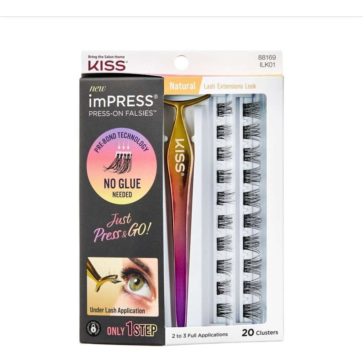 Kiss imPRESS Press-On Falsies - Natural | Woolworths