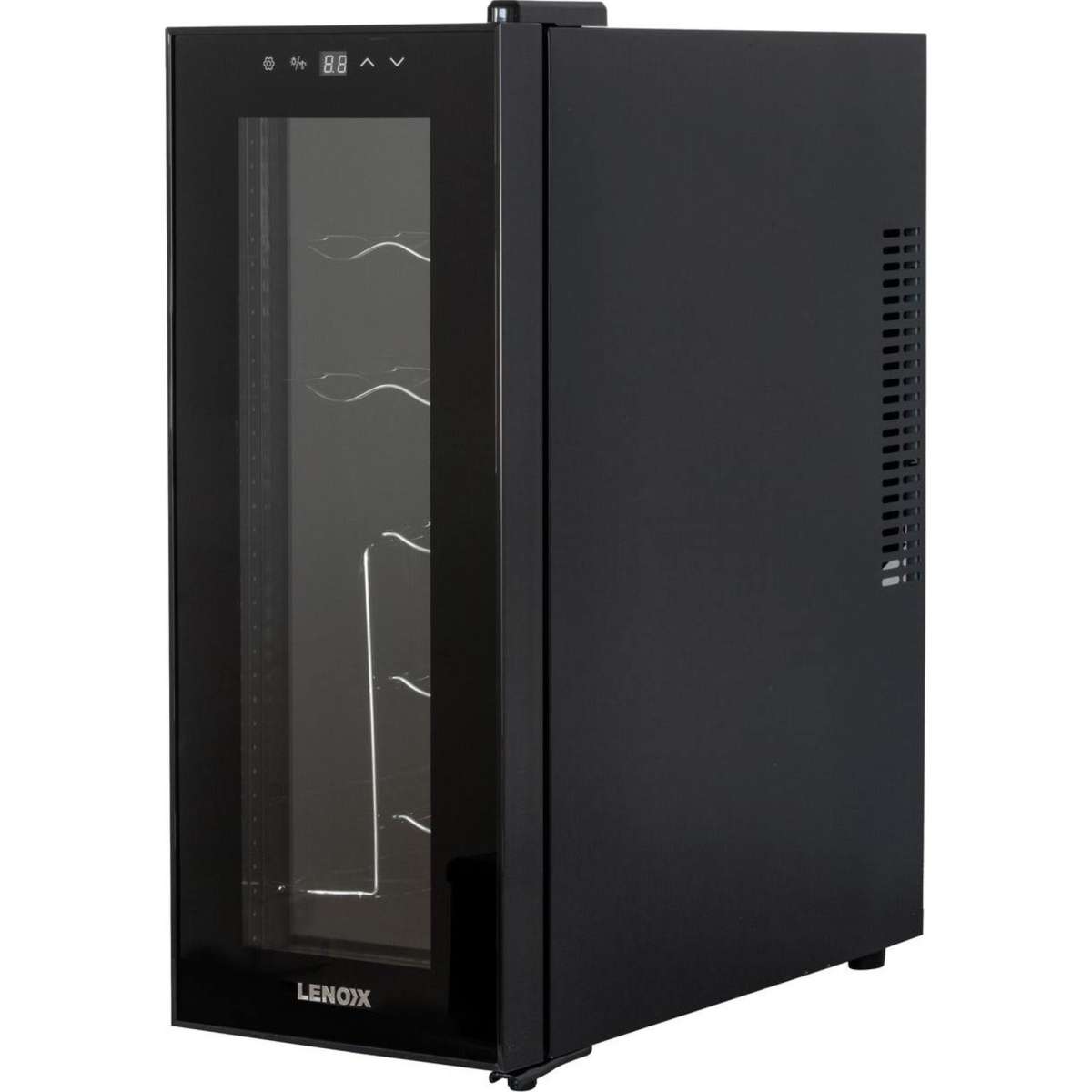 Lenoxx 12 Bottle Wine Cellar Fridge w/ Glass Door, Temperature Control