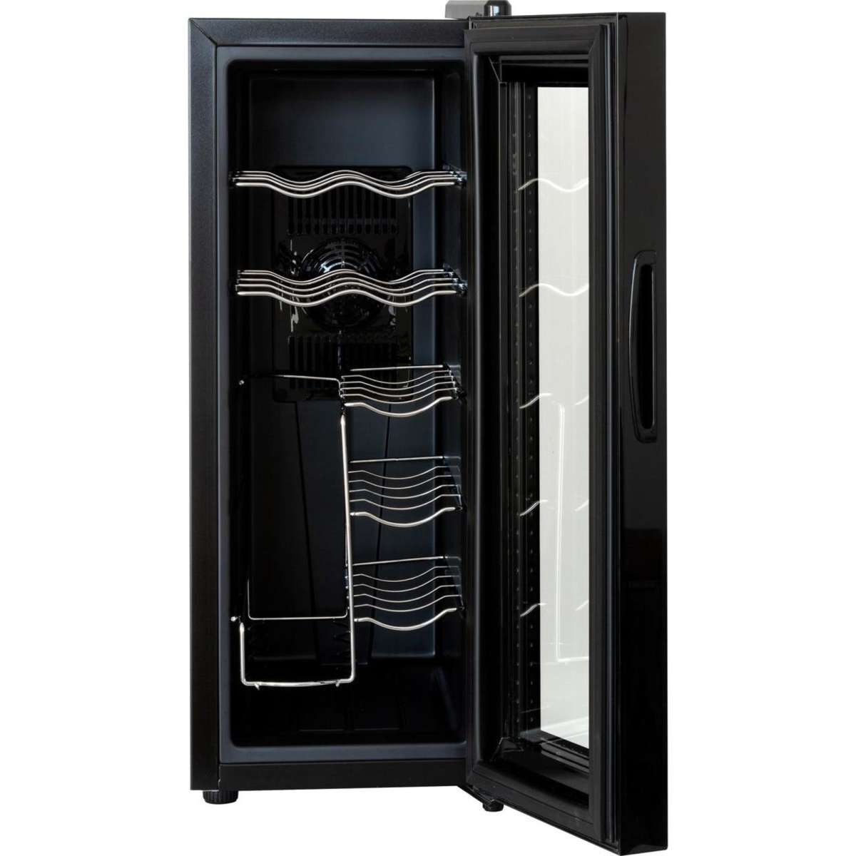 Lenoxx 12 Bottle Wine Cellar Fridge w/ Glass Door, Temperature Control