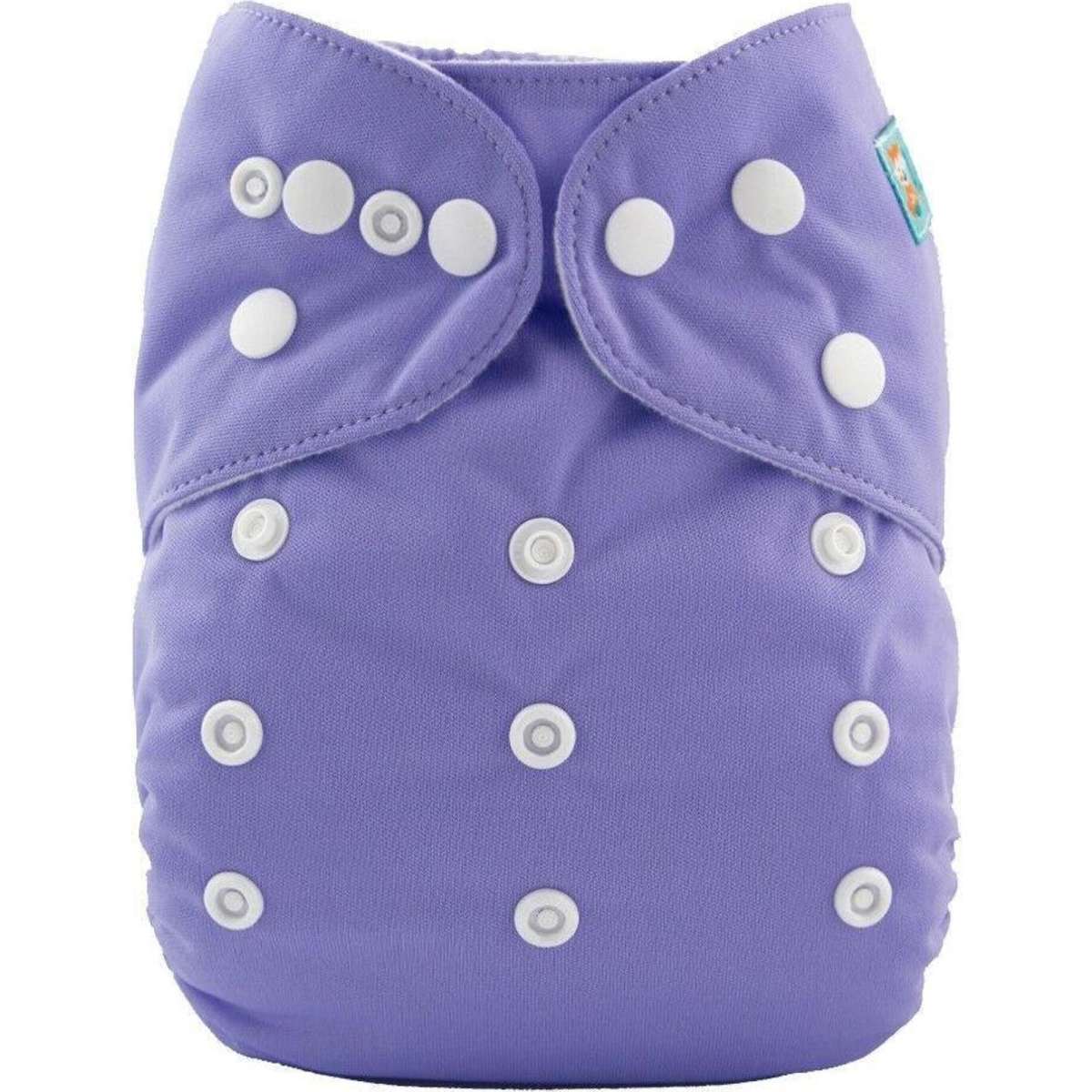 Alva Baby Solid Purple Reusable Cloth Nappy Woolworths
