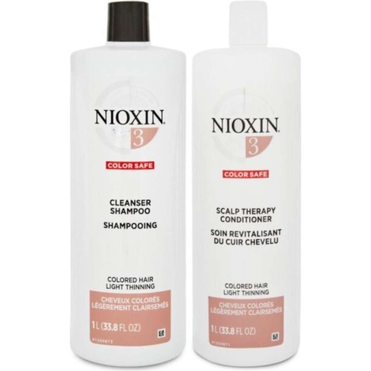 Nioxin System 3 Cleanser Shampoo & Scalp Therapy Conditioner 1L Duo ...