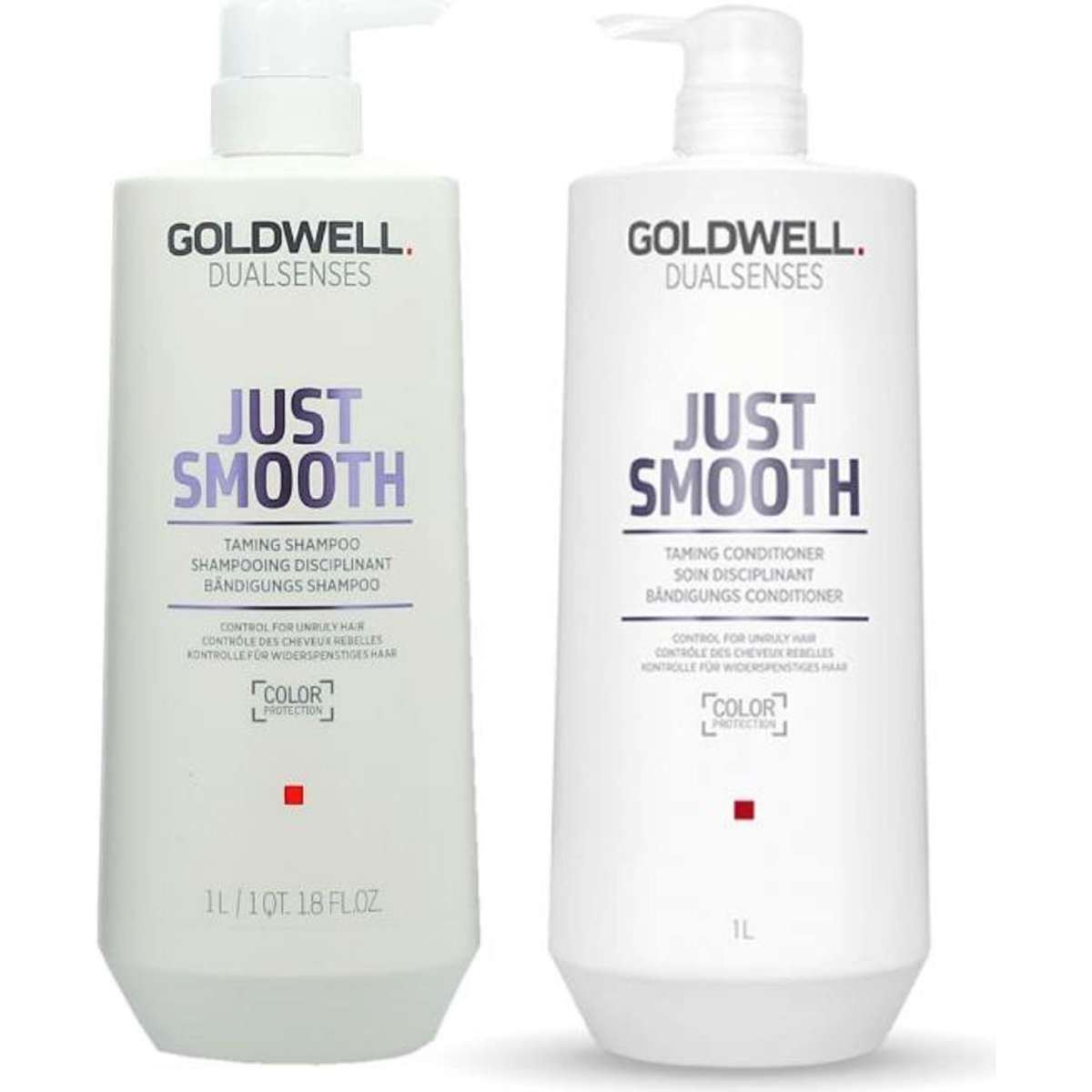 Goldwell Dualsenses Just Smooth Taming Shampoo Conditioner 1 Litre   1074384751 