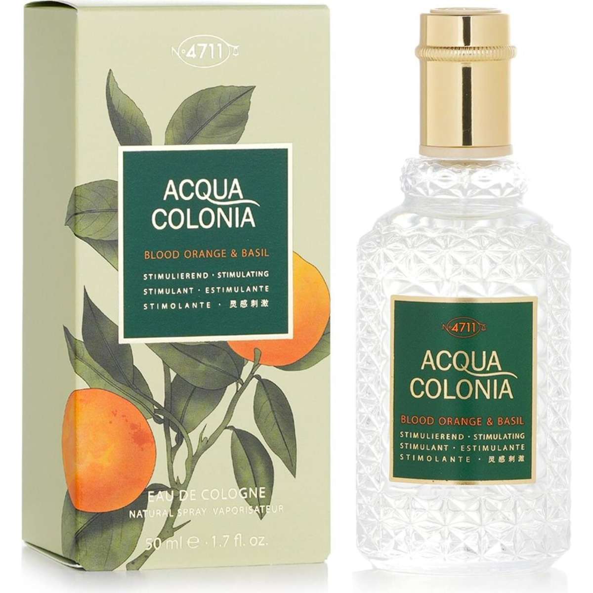 4711 Acqua Colonia Blood Orange & Basil Eau De Cologne Spray 50ml/1.7oz ...