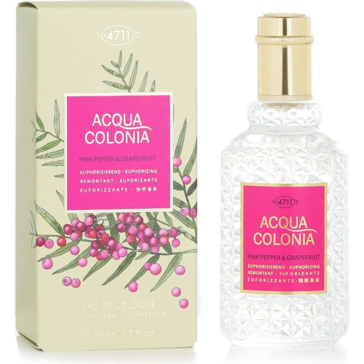 4711 Acqua Colonia Pink Pepper & Grapefruit Eau De Cologne Spray 50ml/1 ...