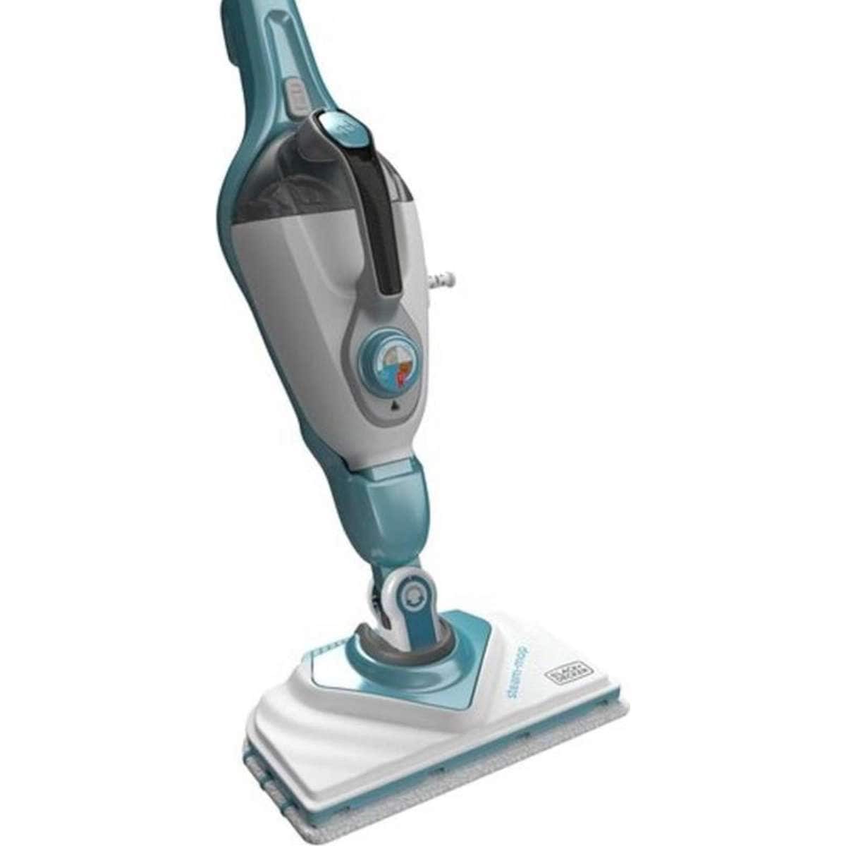 Black & Decker 1600W 2in1 SteamMop with Delta Head, SteaMitt and 15