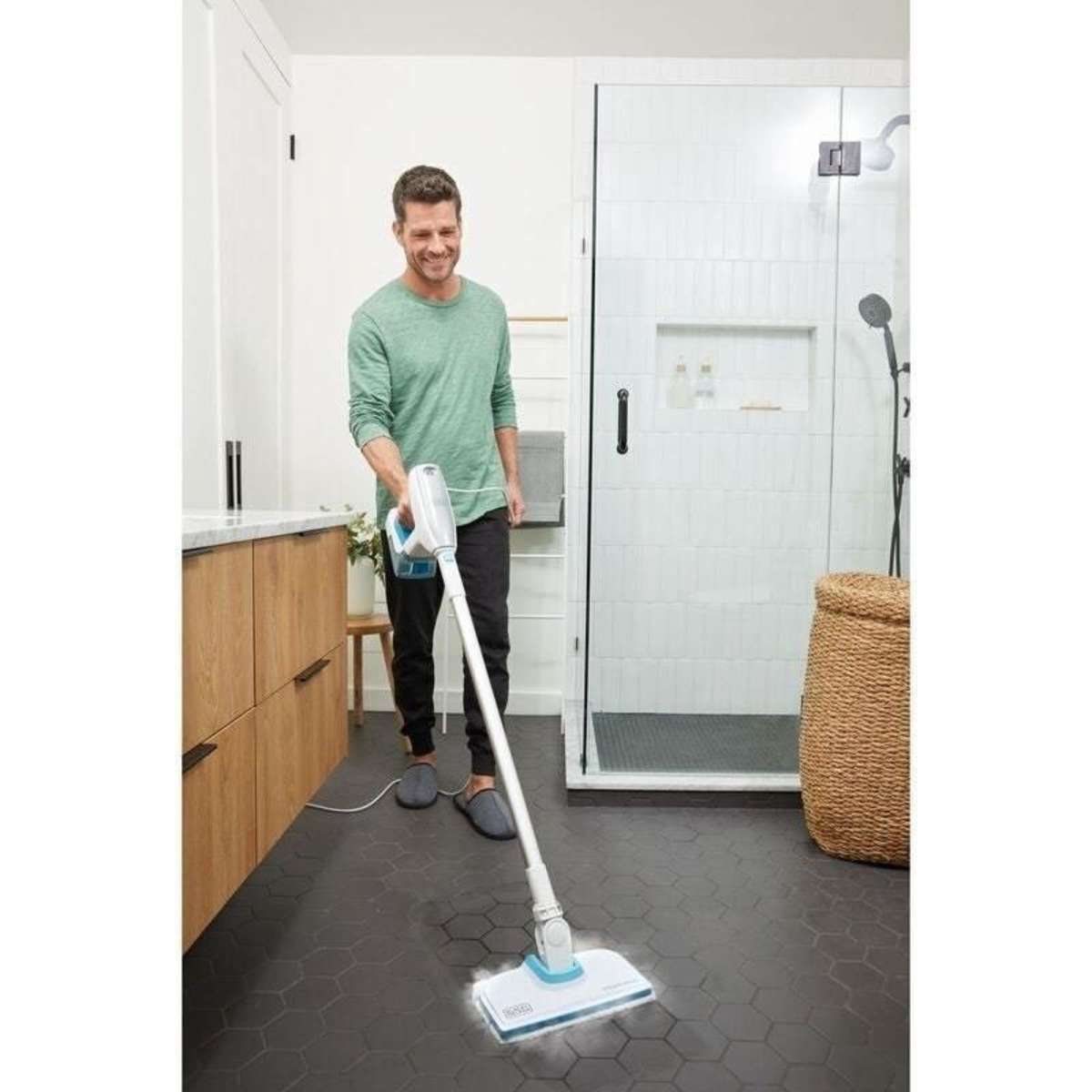 Black & Decker 1500W 8in1 Detachable Handheld Steam Mop Woolworths