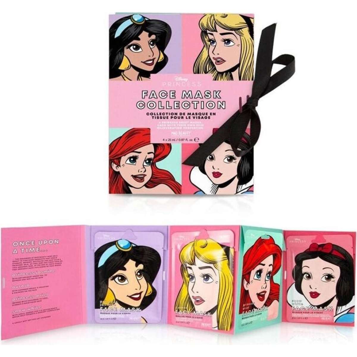 Disney Mad Beauty Pop Princess 4 Piece Sheet Face Mask Set | Woolworths