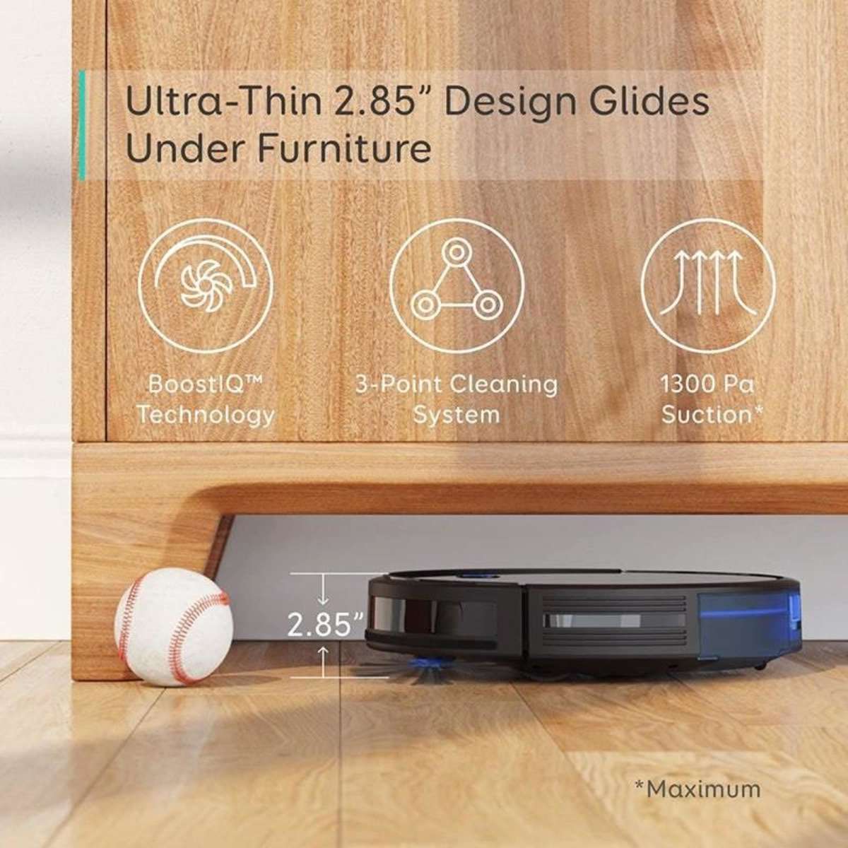 Eufy BoostIQ RoboVac 11S T2108 1300Pa Robot Vacuum Cleaner Woolworths