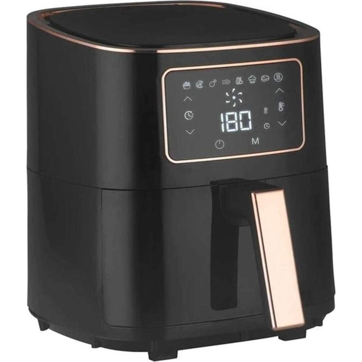 Healthy Choice 7L 1700W Digital Air Fryer Black & Rose Gold Woolworths