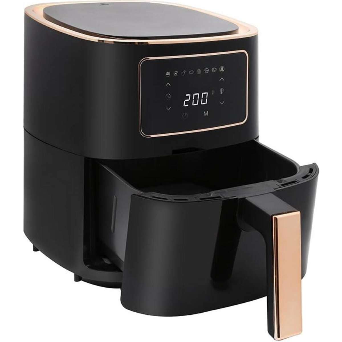 Healthy Choice 7L 1700W Digital Air Fryer Black & Rose Gold Woolworths