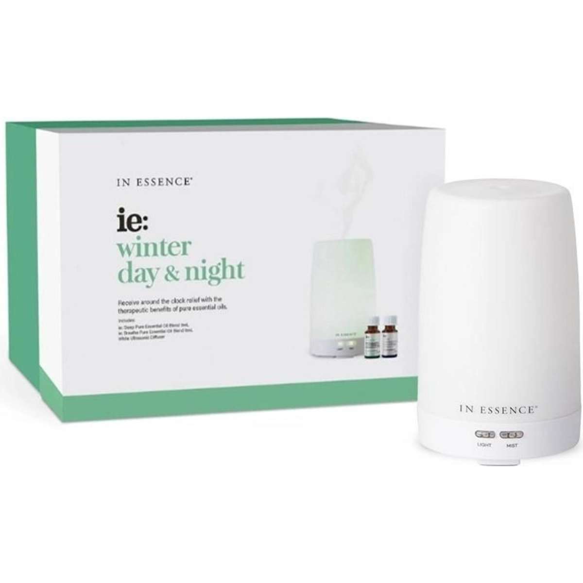 In Essence Winter Day & Night Ultrasonic Diffuser and Essential Oils