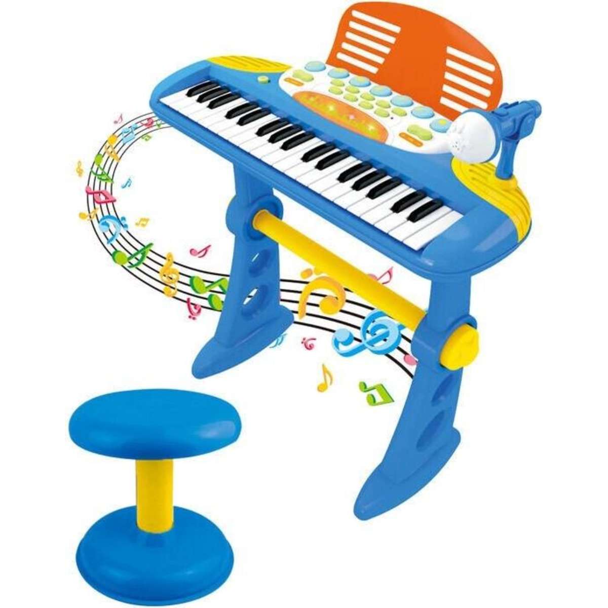 Lenoxx Children's Electric Keyboard Set Blue | Woolworths