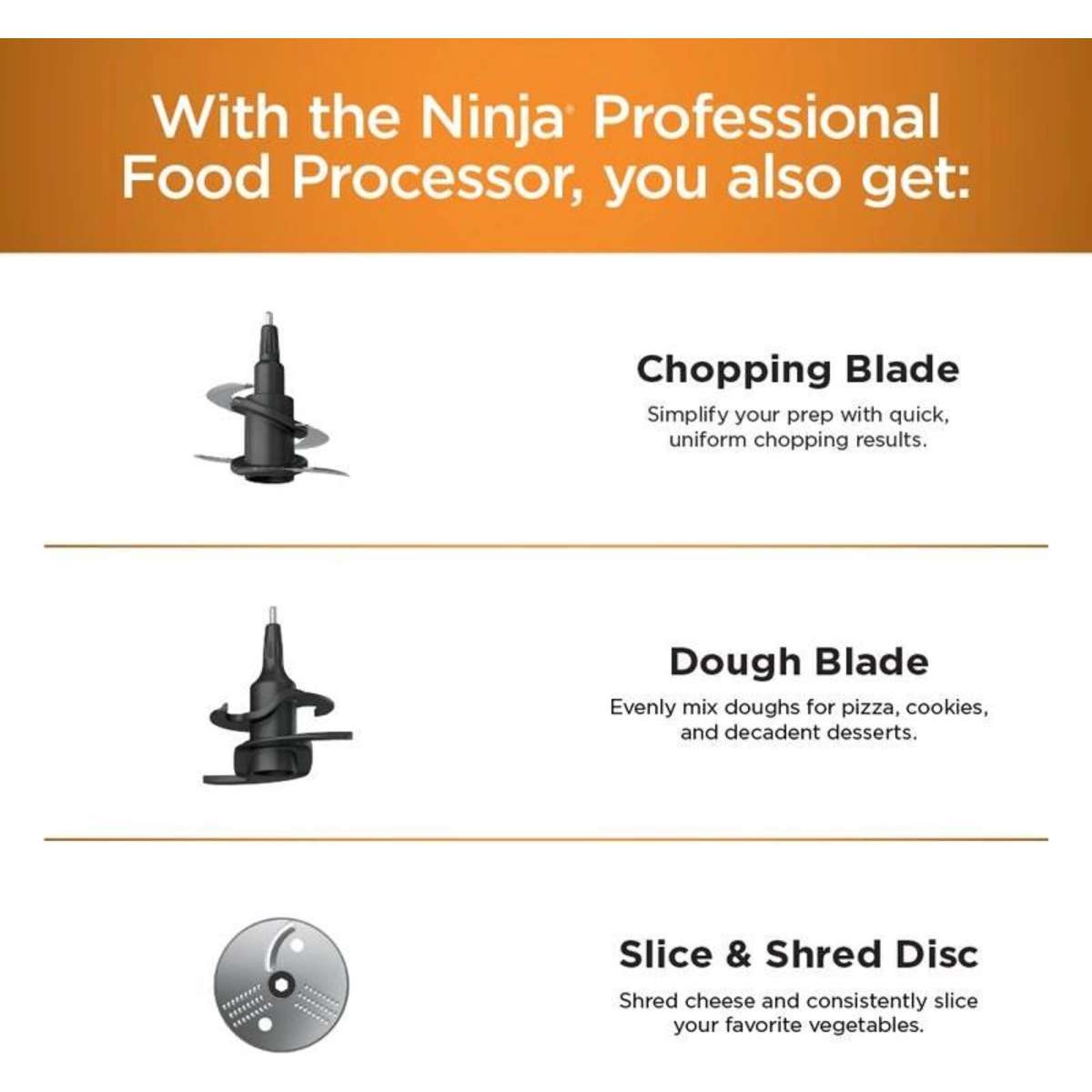 Ninja Precision BN650 850W Professional Food Processor Woolworths