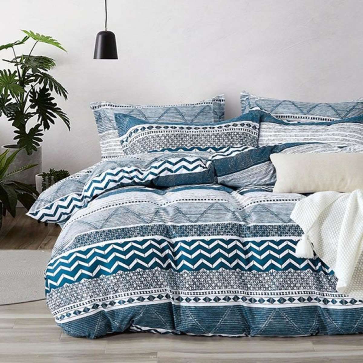 CleverPolly Jasper Quilt Cover Set Queen Woolworths