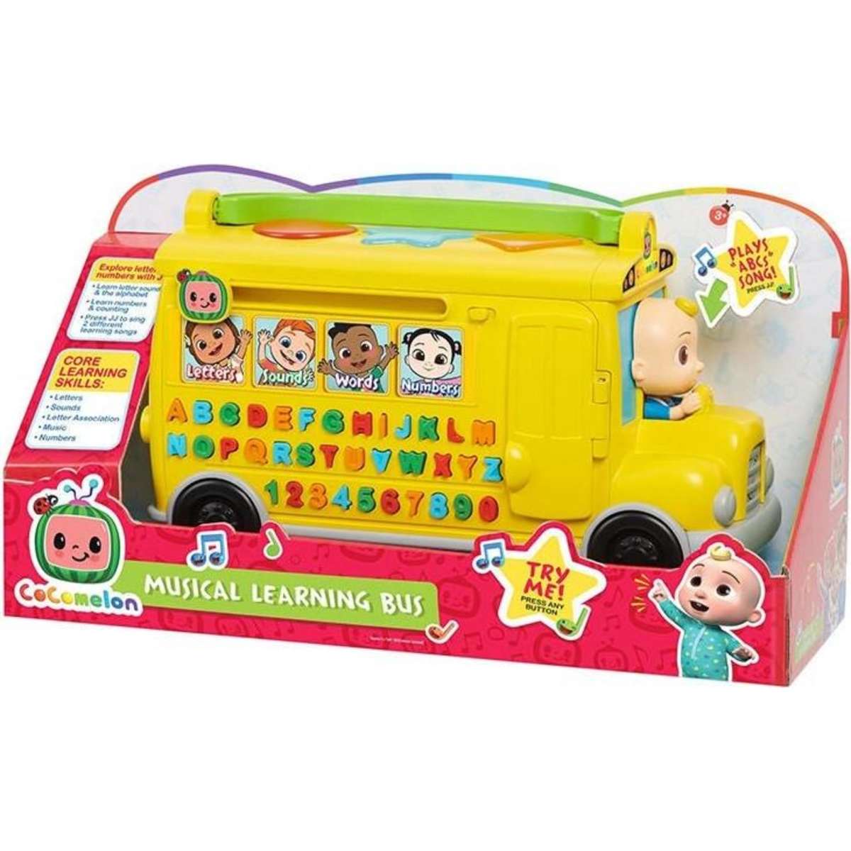 Cocomelon Musical Learning Bus Interactive Toy | Woolworths