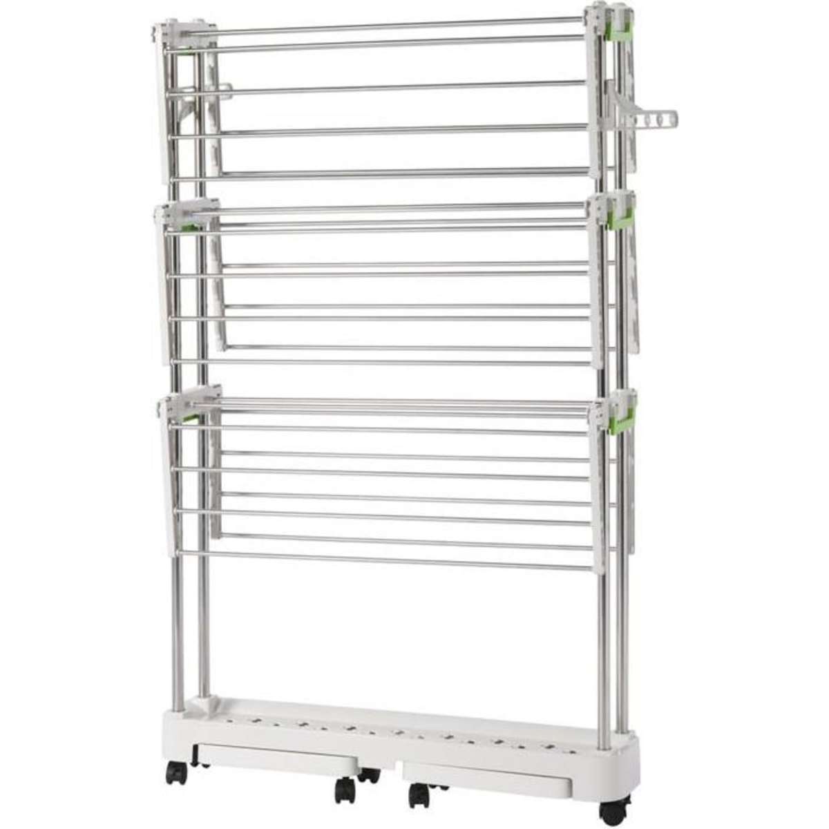 Nelio Tier Large Foldable Rolling Clothes Airer Laundry Drying Rack With Lockable Casters