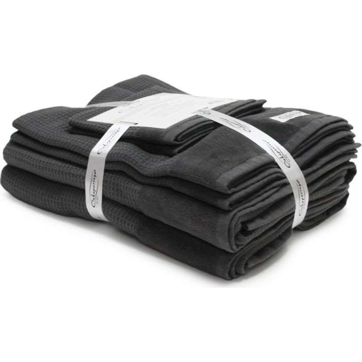 Onkaparinga Mossman Quick Dry 6 Piece Towel Pack Charcoal Woolworths