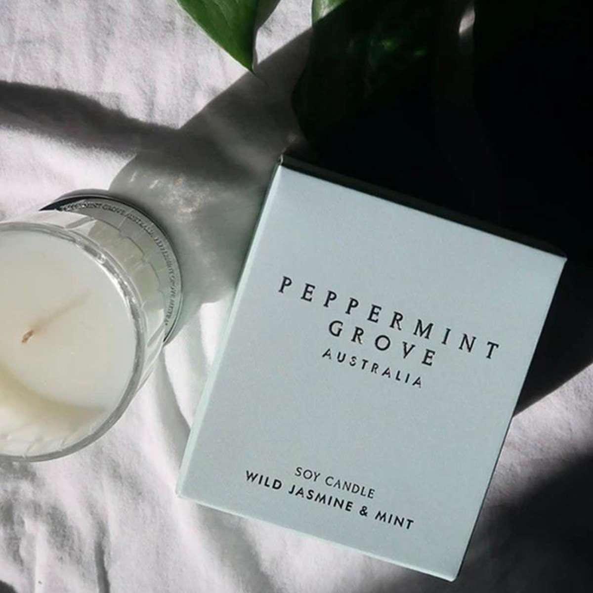 Peppermint Grove Australia Wild Jasmine & Mint Scented Candle 200g Woolworths