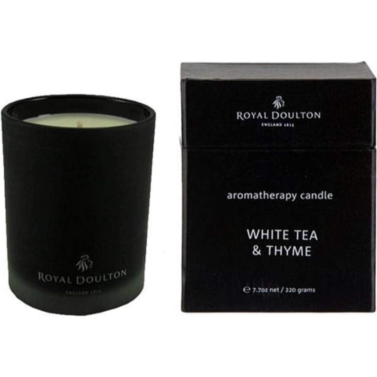 Royal Doulton White Tea & Thyme Scented Candle 220g Woolworths