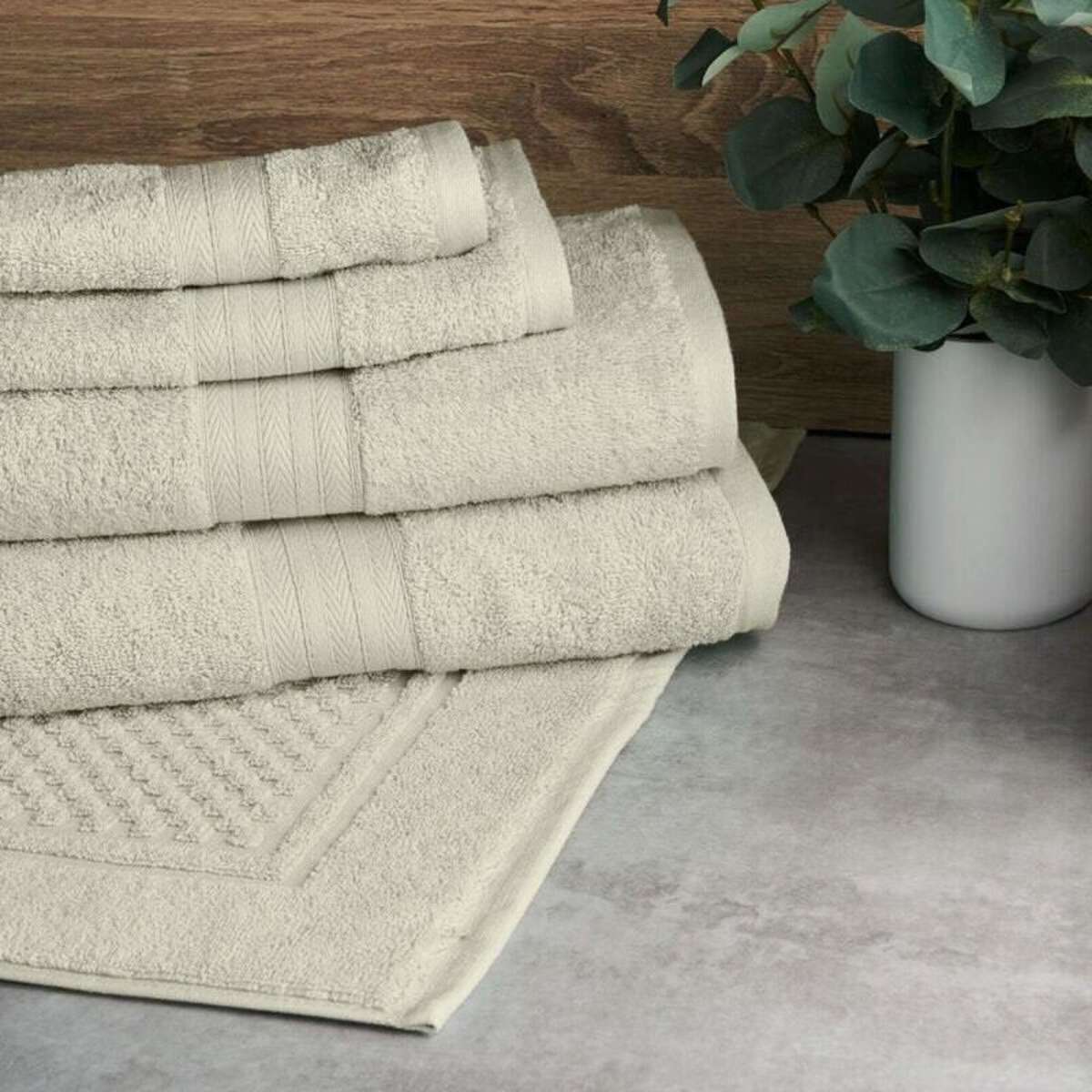 Sheraton Luxury Egyptian Cotton 5 Piece Towel Pack Flax Woolworths