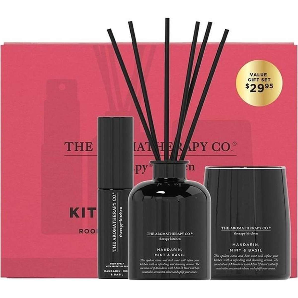The Aromatherapy Co. Mandarin, Mint & Basil Therapy Fragrance Trio Room