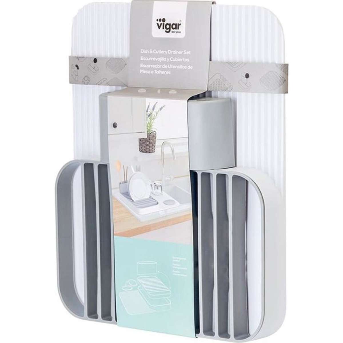 Vigar Rengo Dish & Cutlery Drainer Set Woolworths