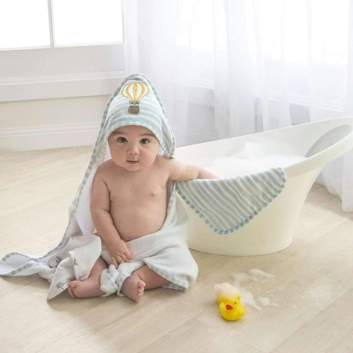 Living Textiles Newborn/Infant/Baby Hooded Towel Up Up & Away Woolworths