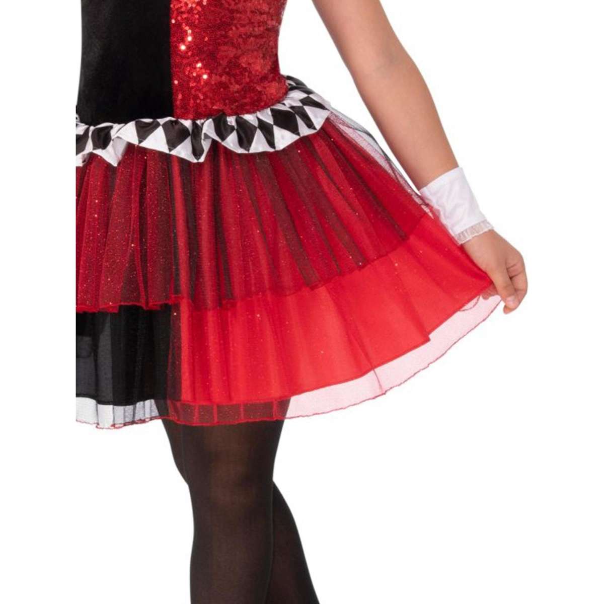 Marvel Dc Comics Harley Quinn Deluxe Tutu Girls Dress Up Costume Size