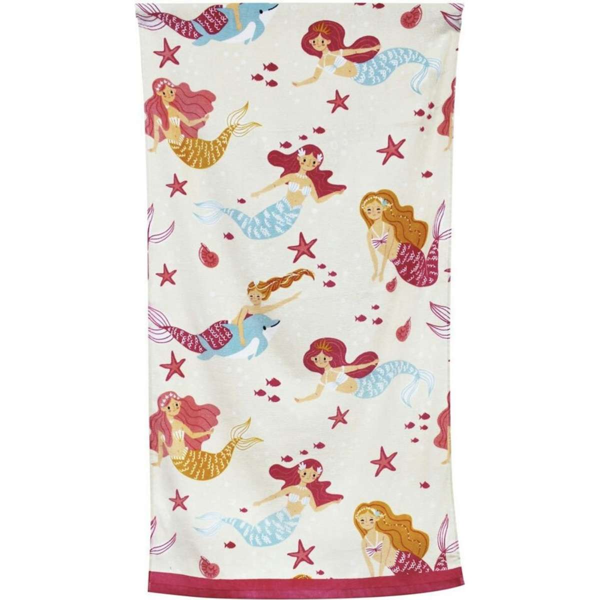Onkaparinga Kids Absorbent Beach Towel Mermaids 60x120cm Woolworths