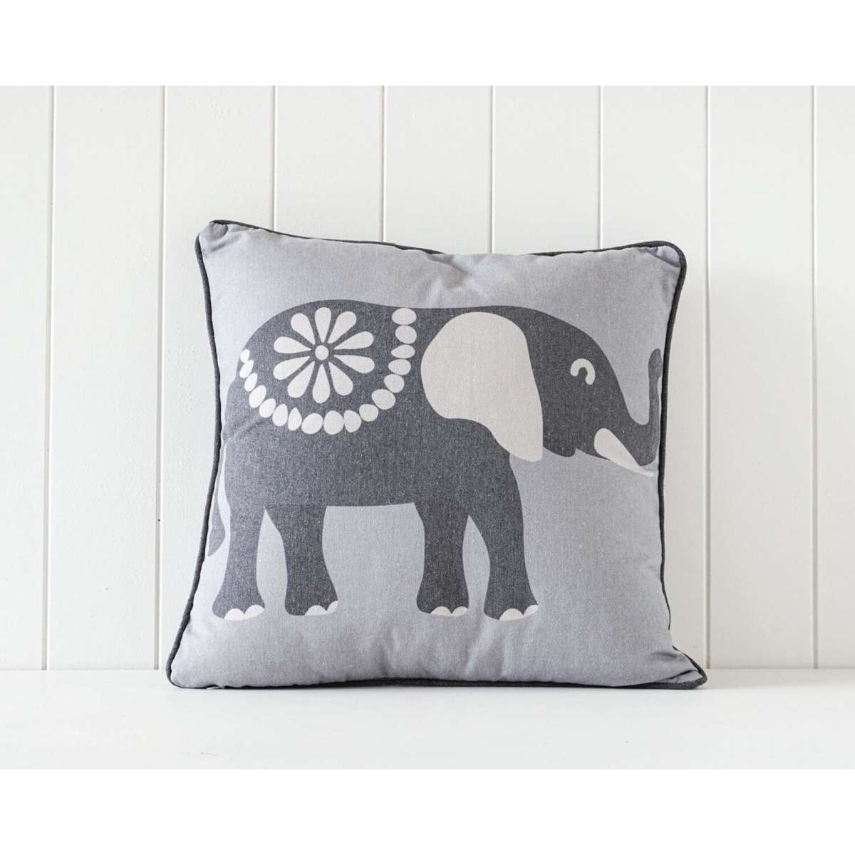 Grey elephant outlet cushion