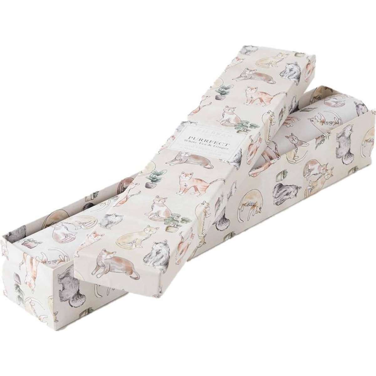Pilbeam Living Purrfect Scented Drawer Liners White Tea & Ginger 6pc