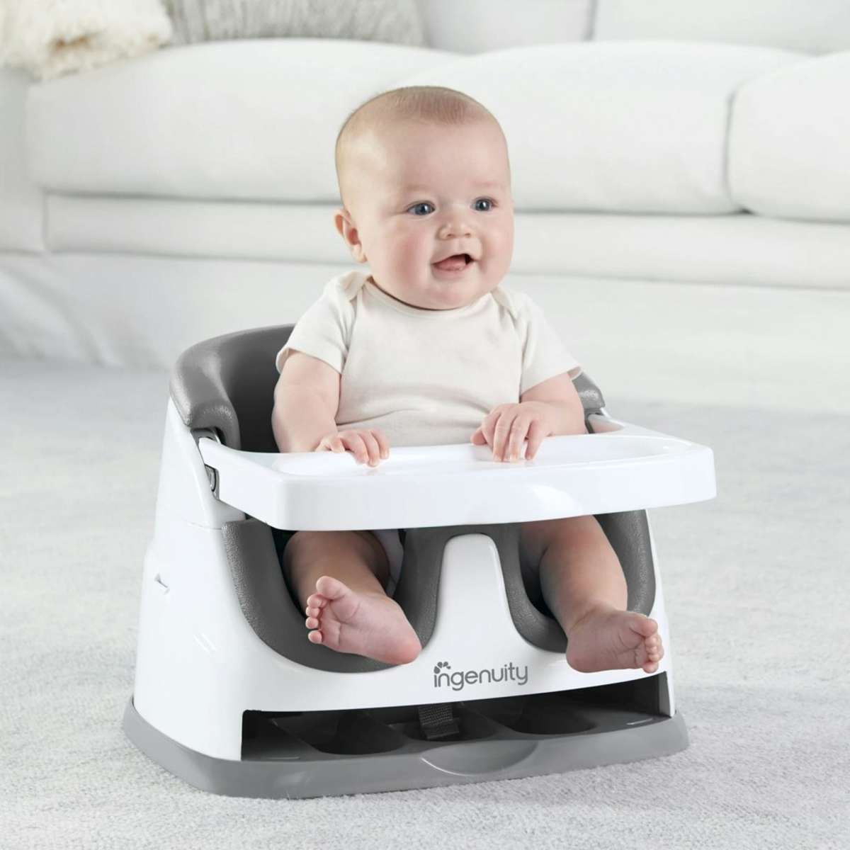 Ingenuity Baby Base 2 In 1 Baby Seat High Chair 636m Slate Woolworths