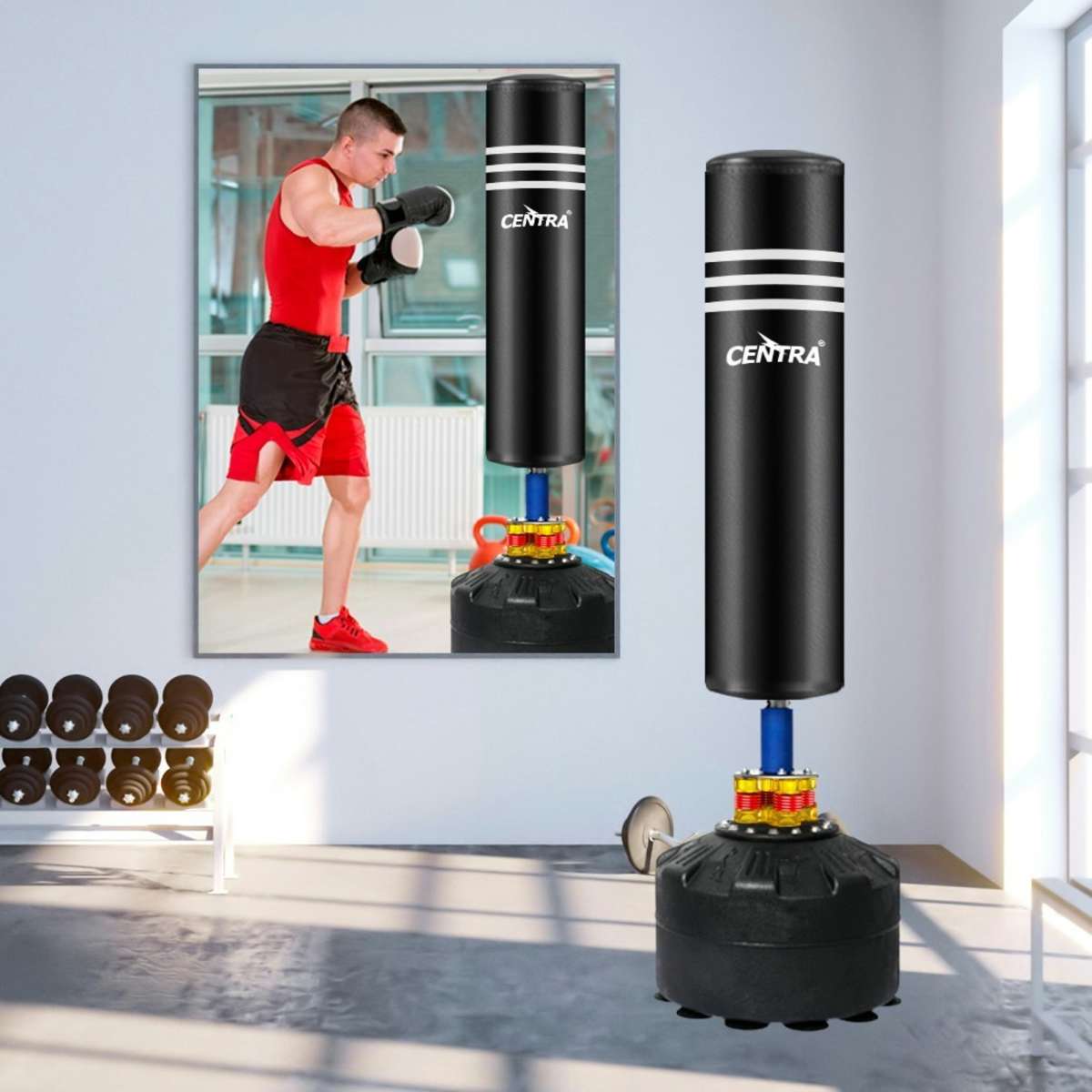 Centra Boxing Punching Bag Free Standing Speed Bag Dummy UFC Kick
