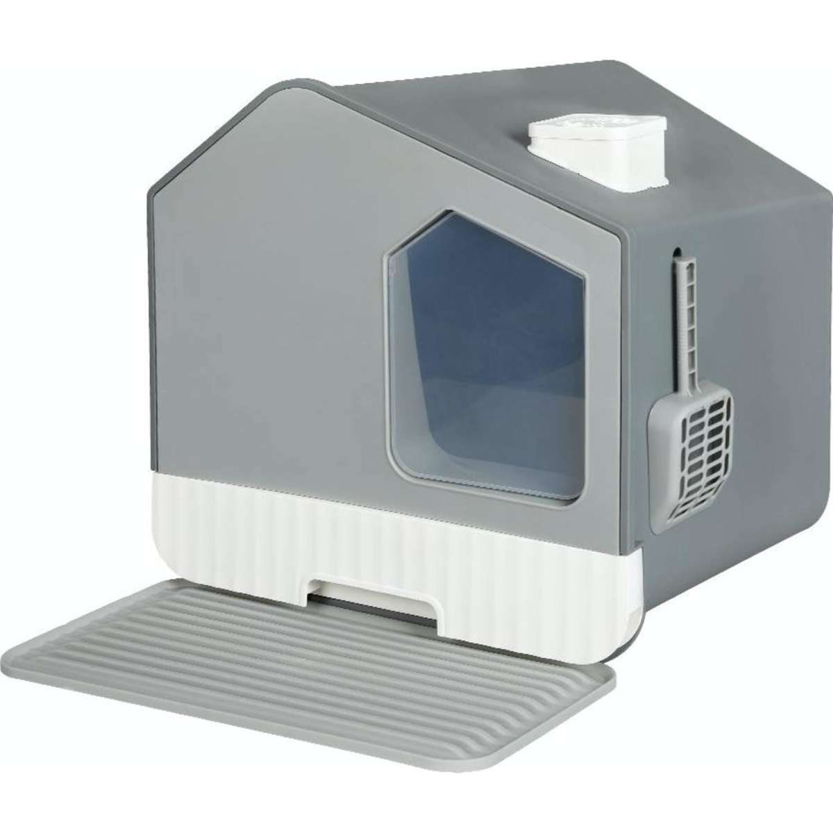 PaWz Fully Enclosed Cat Litter Box Mat Kitty Toilet Trapping Odour