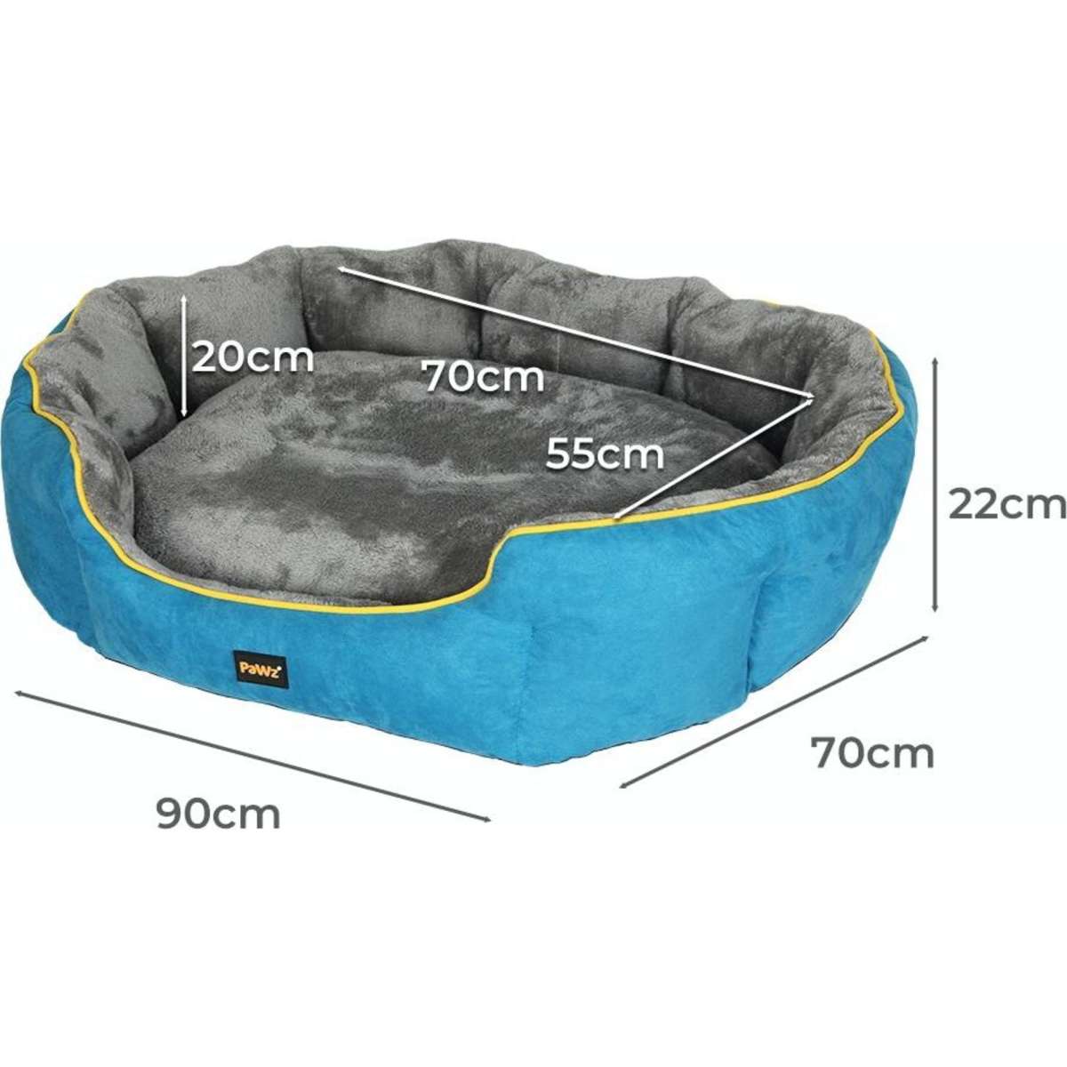 PaWz Electric Pet Heater Bed Heated Mat Cat Dog Heat Blanket Removable