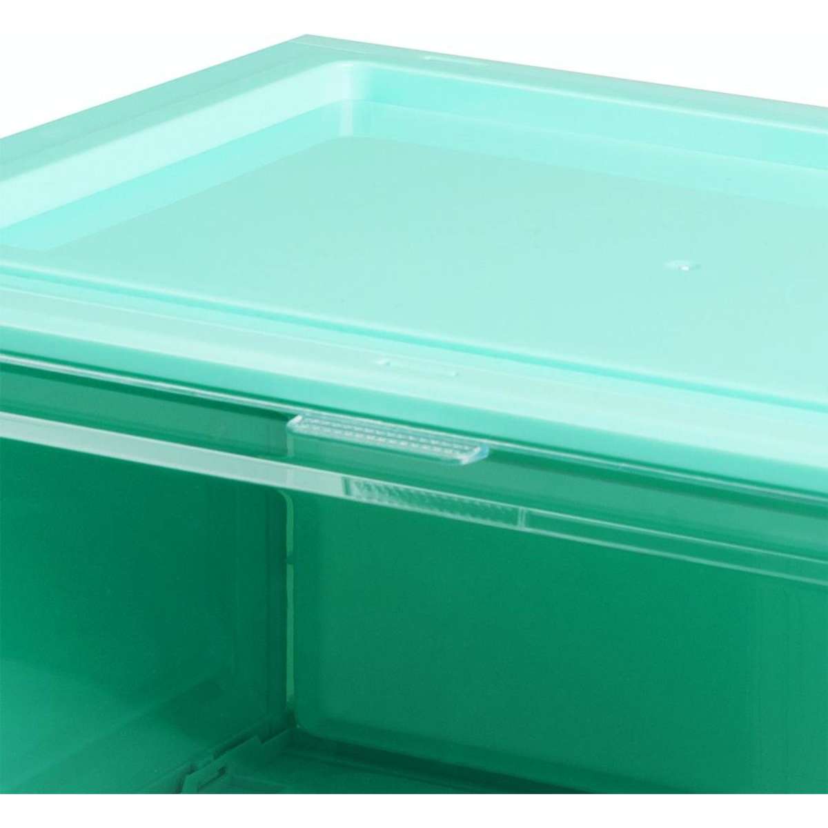 Stacked 6x Sneaker Display Case Shoe Storage Box Clear Plastic Boxes