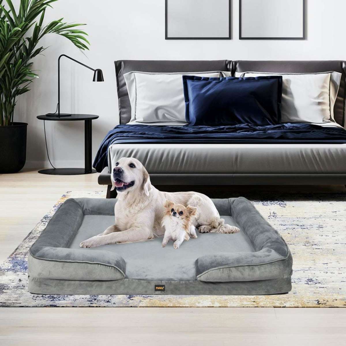 PaWz Memory Foam Pet Sofa Bed Cushion Dog Mat Washable Removable ...