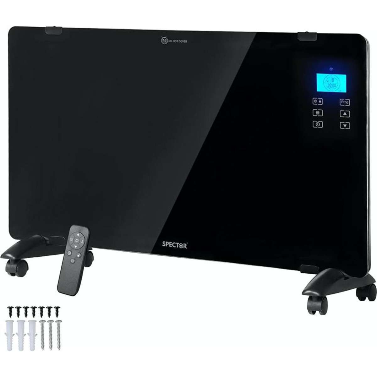 Spector Electric Glass Panel Heater Space Convection Energy Efficient Wall  Mount Warm Winter 1500W 1EA | Woolworths