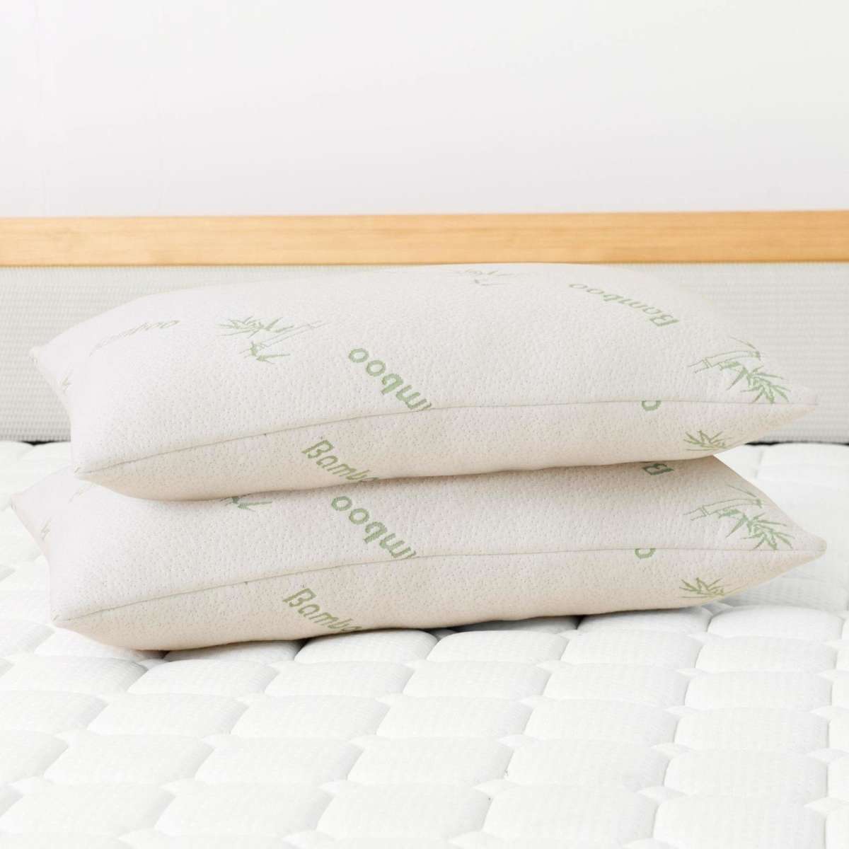 Royal Comfort Bamboo Blend Memory Foam Pillow 45 x 75CM 2 Pack