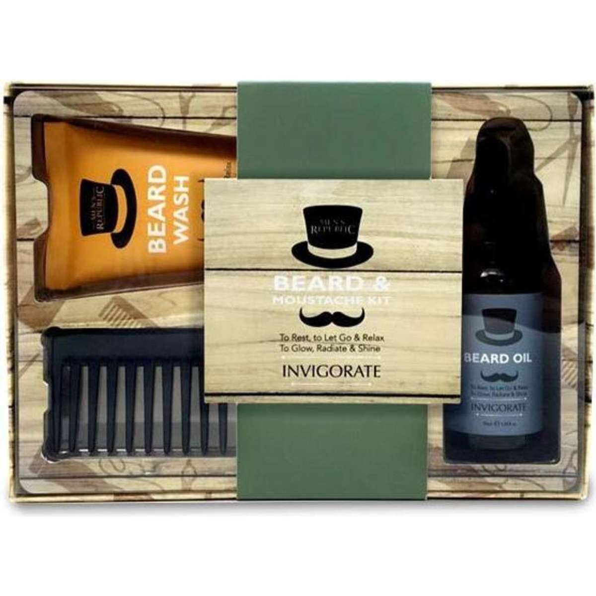 Mens Republic Grooming Kit Beard & Moustache Care Woolworths