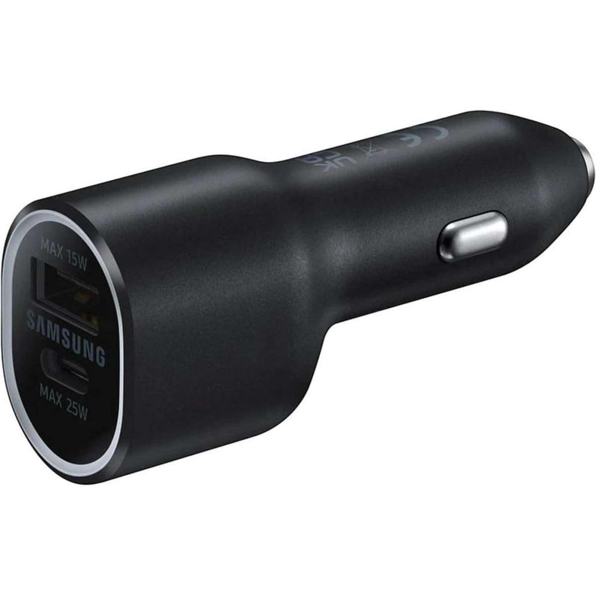 Samsung 40W Dual Port USBC & USBA Car Charger Black Woolworths