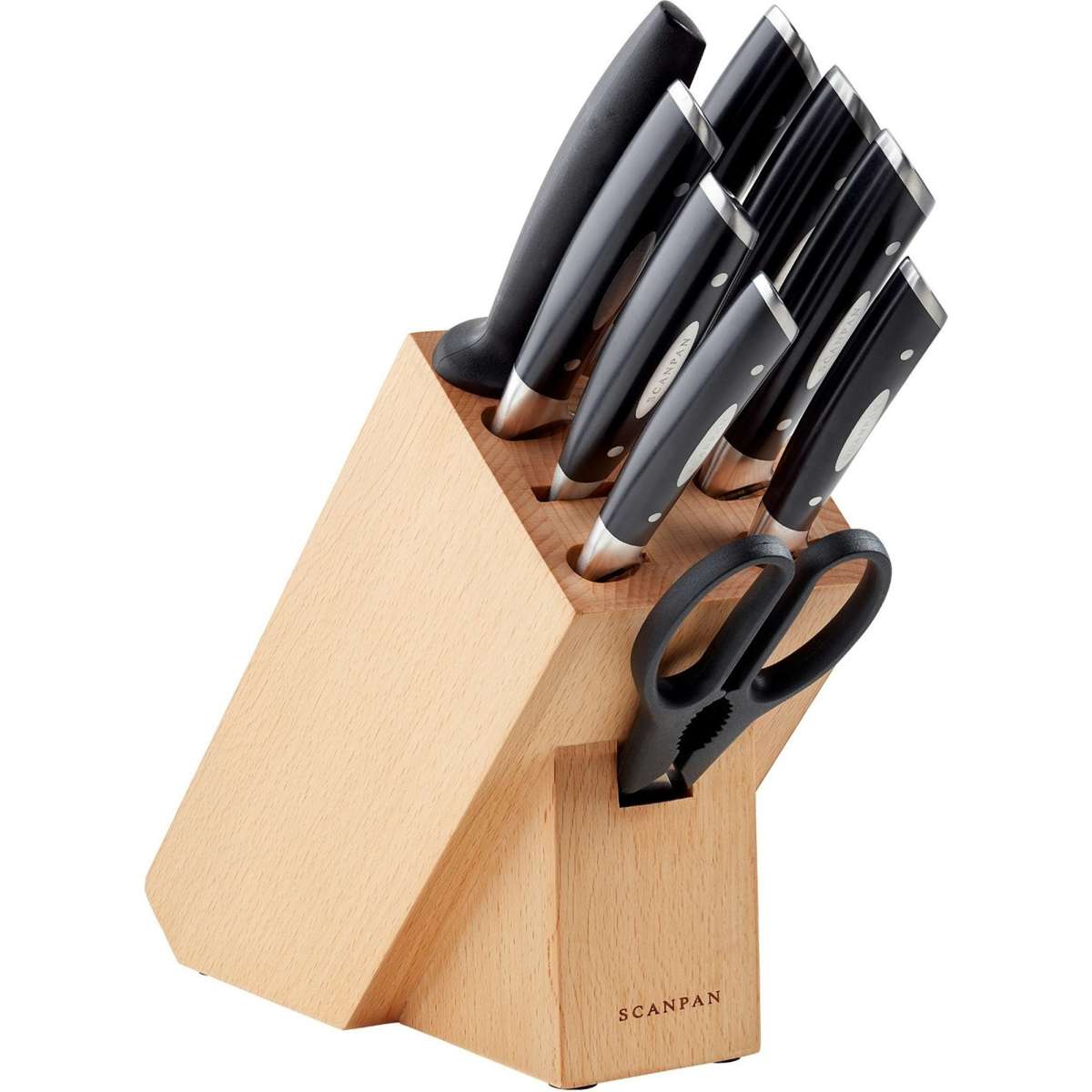 Scanpan knife block sales set