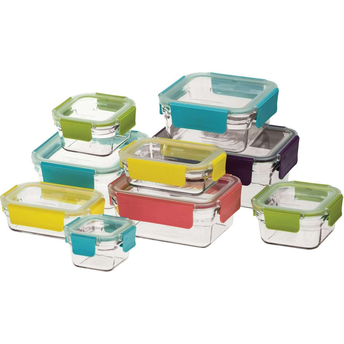 Glasslock Oven Safe Tempered Glass Container Set 9pc Woolworths
