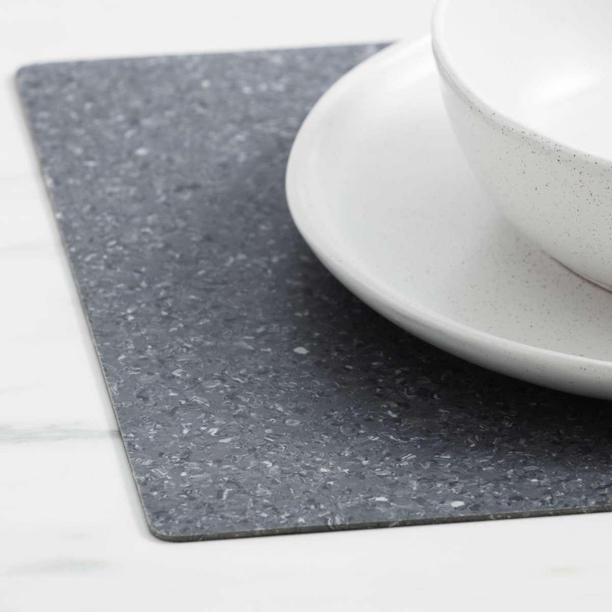 Salisbury & Co Mona Rectangular Placemat 40x30cm Charcoal Woolworths