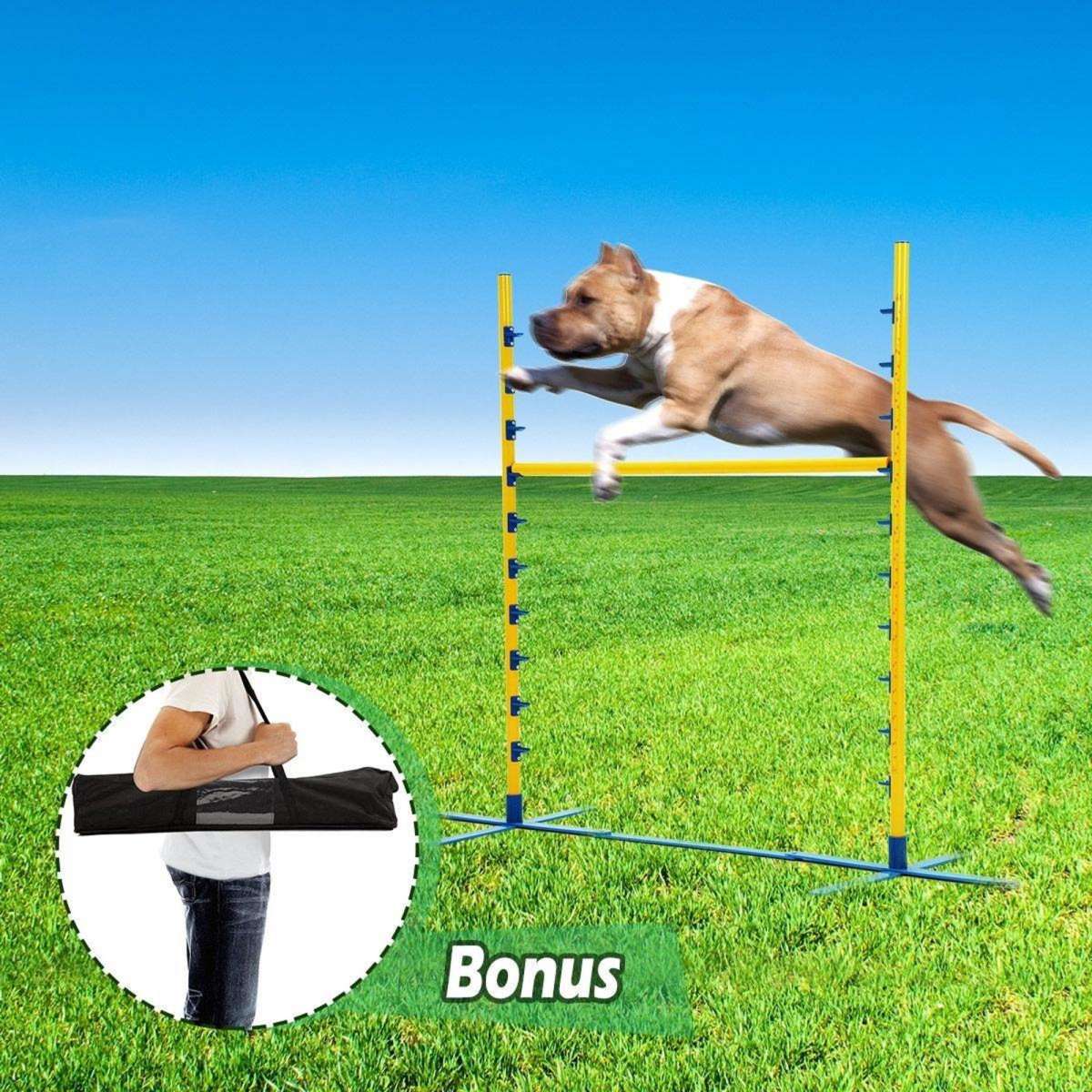Ausway Agility Practice Adjustable Jump Bars for Dog Training Woolworths