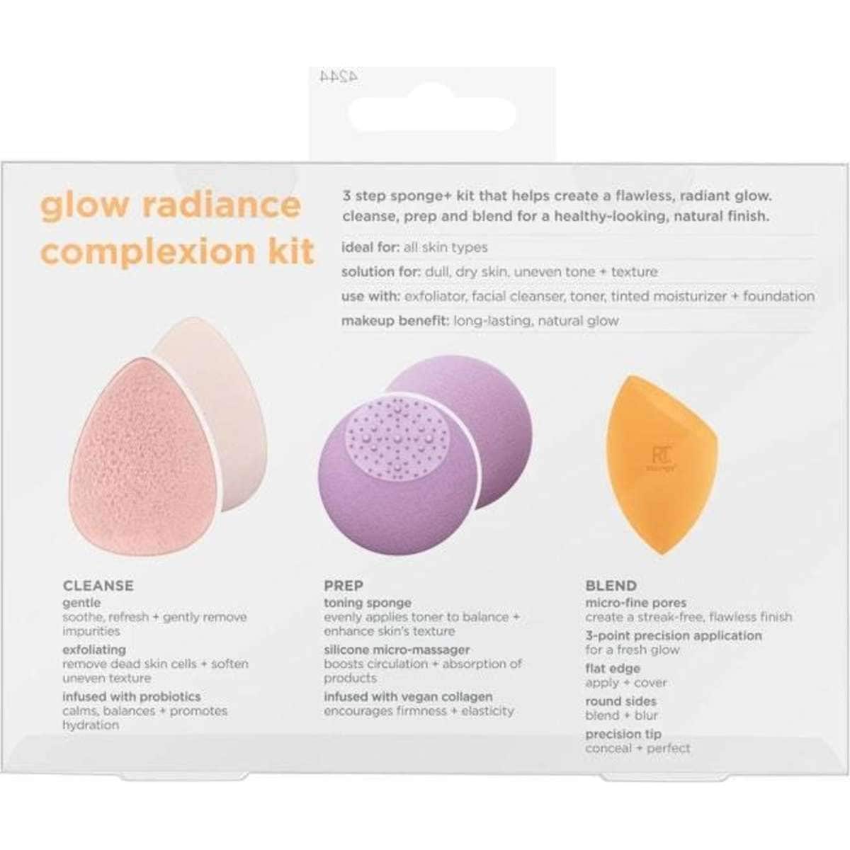 Real Techniques Glow Radiance Complexion 3 Piece Makeup Sponge Kit