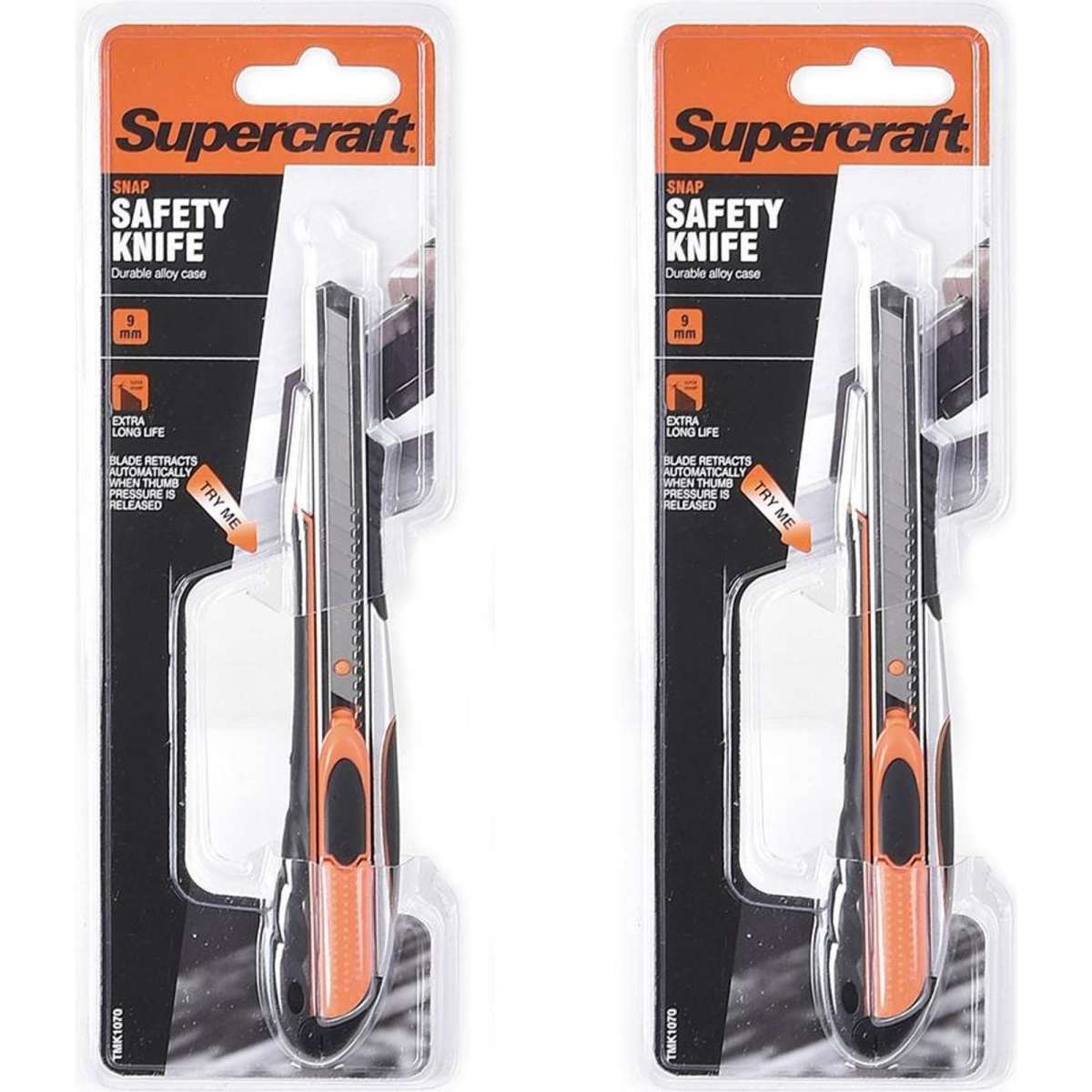 Supercraft Multipurpose Utility Snap Safety Knife 2PK 9mm Woolworths