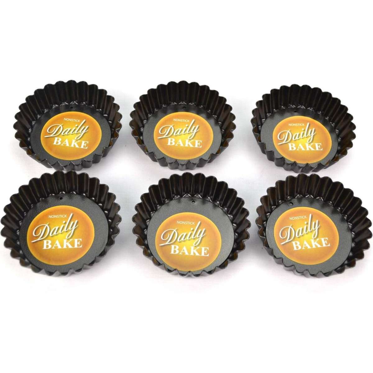 Daily Bake 7.5cm X 2cm Non Stick Mini Quiche Pan Set of 12 Woolworths